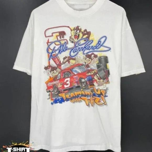 Retro Nascar Dale Earnhardt Looney Tunes Shirt - Picture 1 of 4
